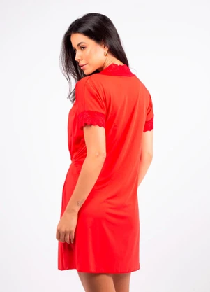 Dukali - Camisola sem Bojo com Hobby Vermelho - DUKALI