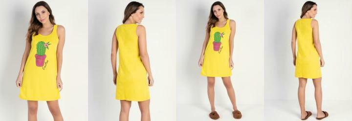 Camisola sem Mangas Amarelo