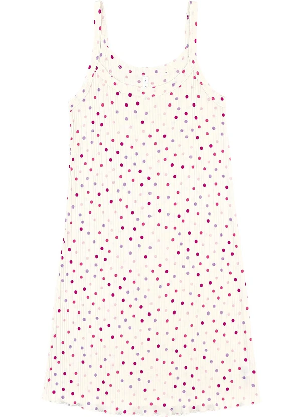 Malwee - Camisola Slim Poá Canelada Off White 2