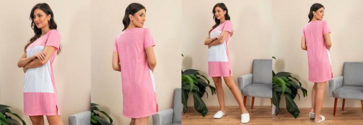 Camisola Tricolor Rosa Branco e Amarelo