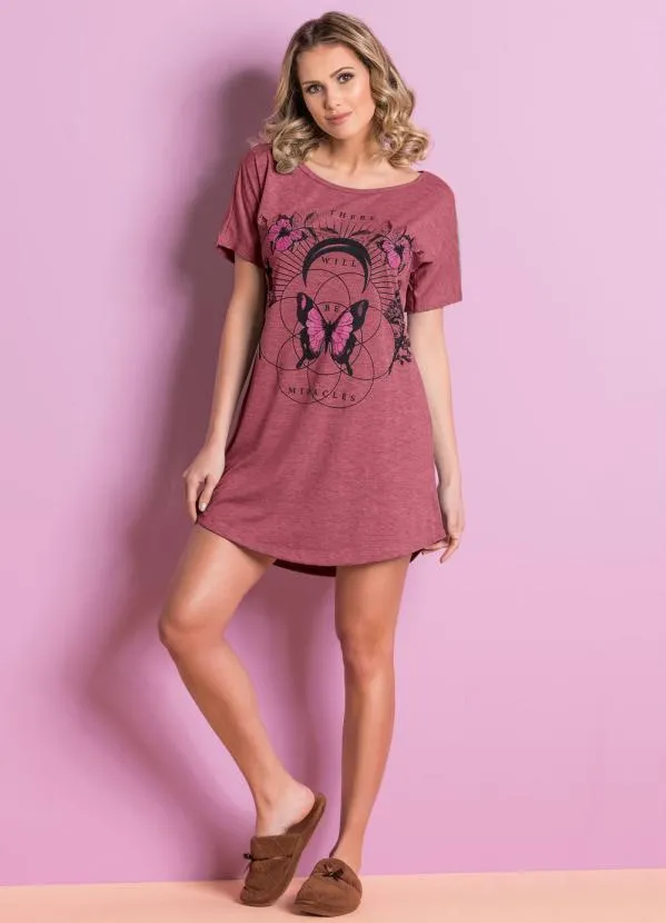 Alma Dolce - Camisola Vermelha com Barra Arredondada 3