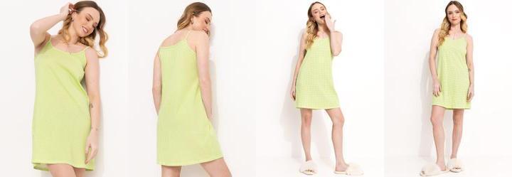 Camisola Xadrez Verde em Malha