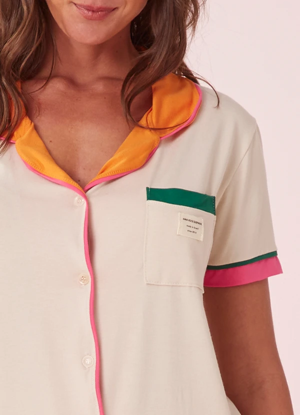 Anna Kock - Pijama Americano Curto Bege 3