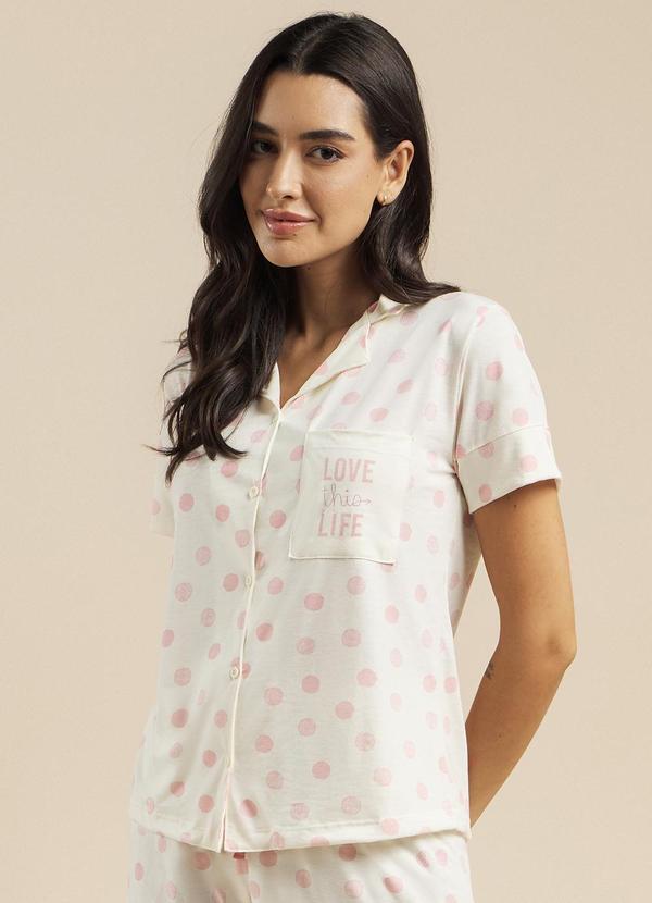 Anna Kock - Pijama Americano Manga Curta Estampado