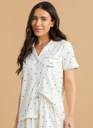 Anna Kock - Pijama Americano Manga Curta Estampado - ANNA KOCK