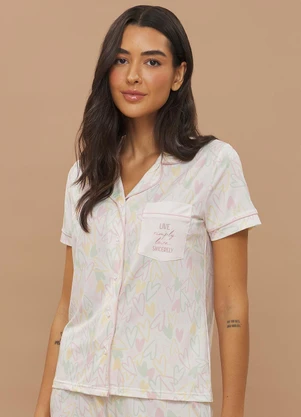 Anna Kock - Pijama Americano Manga Curta Estampado - ANNA KOCK