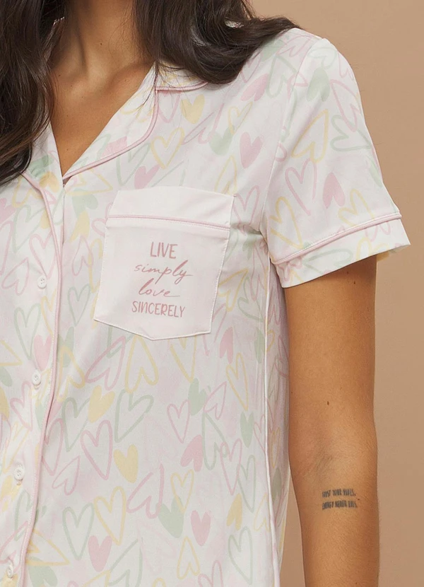 Anna Kock - Pijama Americano Manga Curta Estampado 5