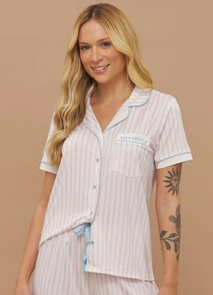 Anna Kock - Pijama Americano Manga Curta Estampado - ANNA KOCK