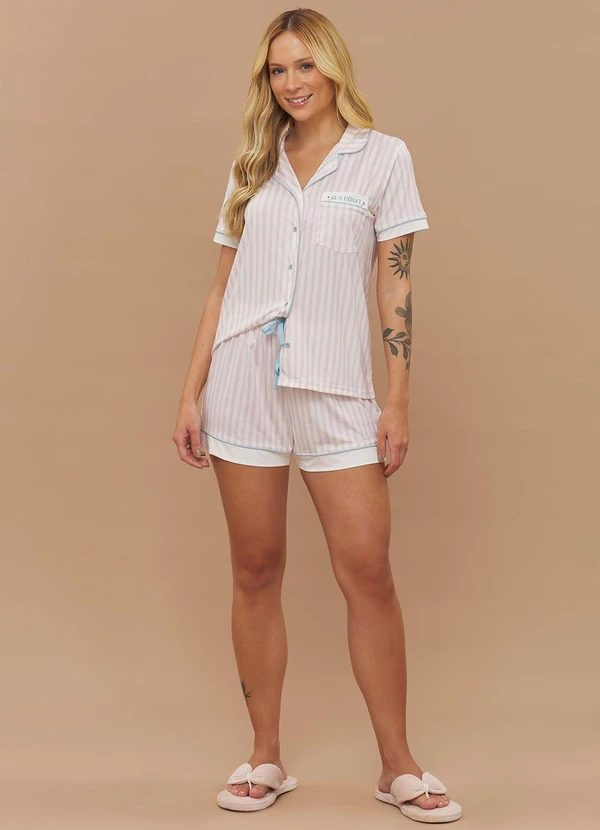 Anna Kock - Pijama Americano Manga Curta Estampado 3
