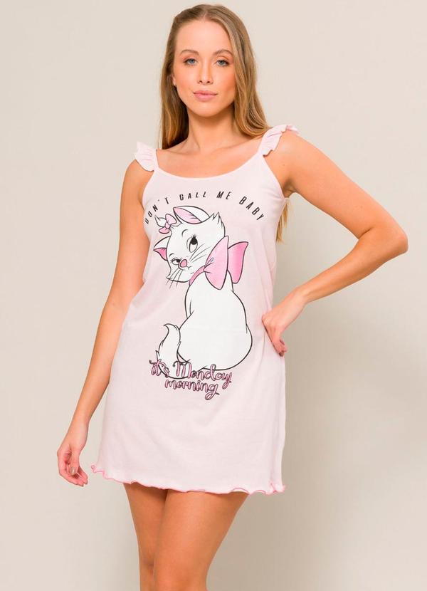 Rovitex - Camisola Adulto Feminino Gatinha Marie Rosa