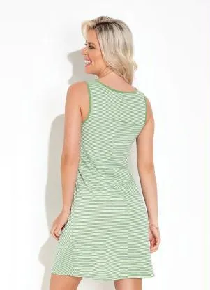 Alma Dolce - Camisola Verde e Listrado com Estampa Localizada - ALMA DOLCE