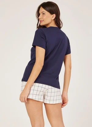 Anna Kock - Conjunto Short Doll Azul Marinho - ANNA KOCK