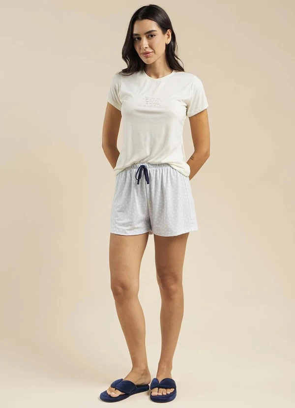 Anna Kock - Conjunto Short Doll Manga Curta Estampado