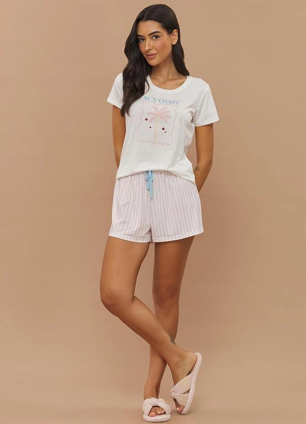 Anna Kock - Conjunto Short Doll Manga Curta Estampado