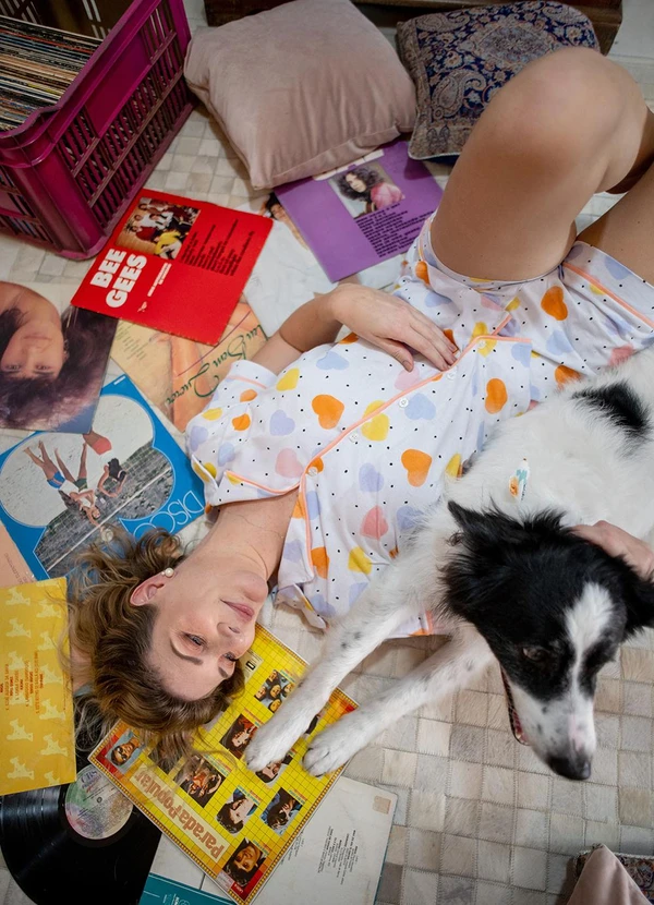 Piante Pijamas - Pijama Americano Corações Coloridos Branco 8