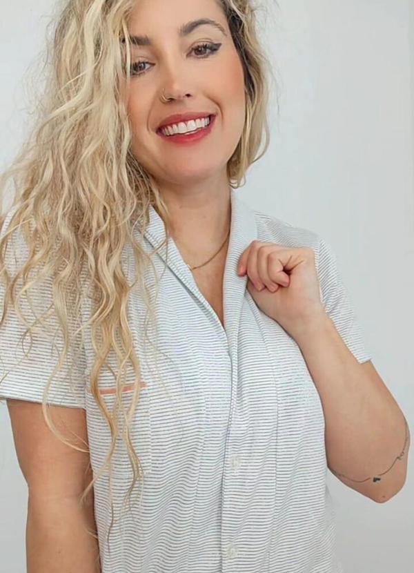 Piante Pijamas - Pijama Americano Listrado Lurex Branco 5