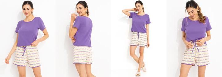Pijama Arco �ris em Malha Suede