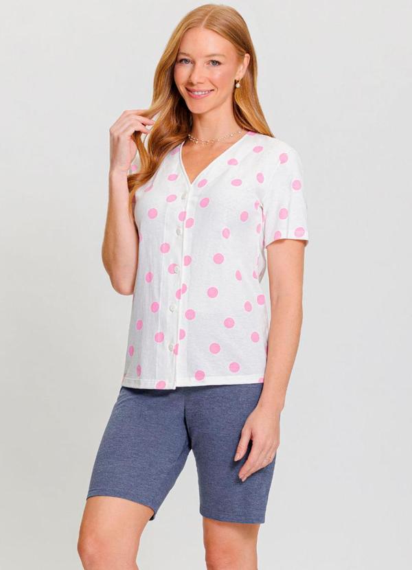 Rovitex - Pijama Bemudoll Mensageira da Paz Branco