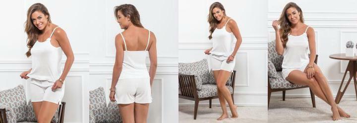 Pijama Branco de Alcinha