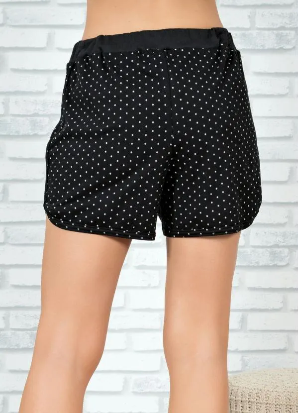 Alma Dolce - Pijama Branco e Preto com Babado na Blusa 6