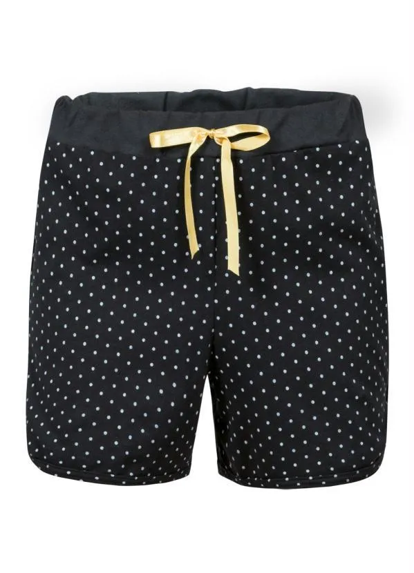 Alma Dolce - Pijama Branco e Preto com Babado na Blusa 8