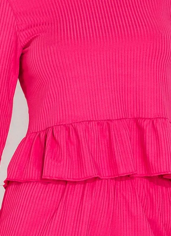 Alma Dolce - Pijama com Babado Pink 3