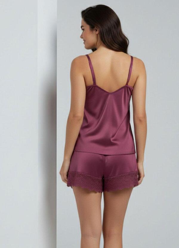 Rovitex - Pijama Curto Baby Doll Poliamida Damana Vermelho 2