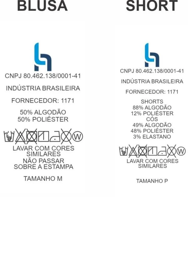 Alma Dolce - Pijama Curto com Estampa Lettering Chumbo 9