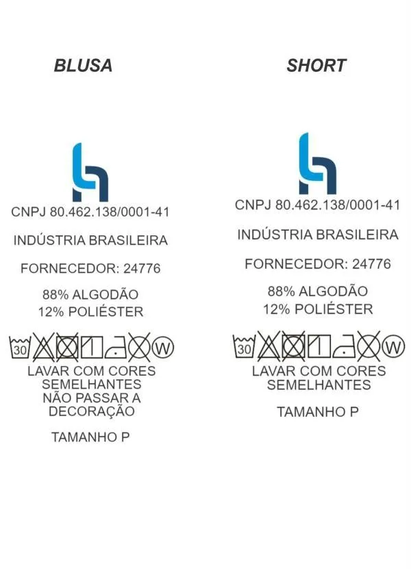 Alma Dolce - Pijama Curto com Renda Mescla 10