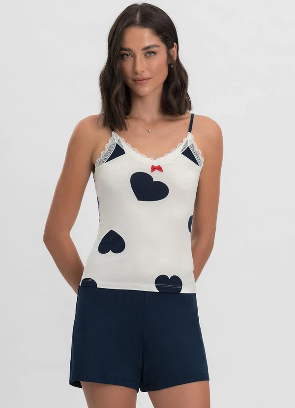 Rovitex - Pijama Curto Feminino Preto