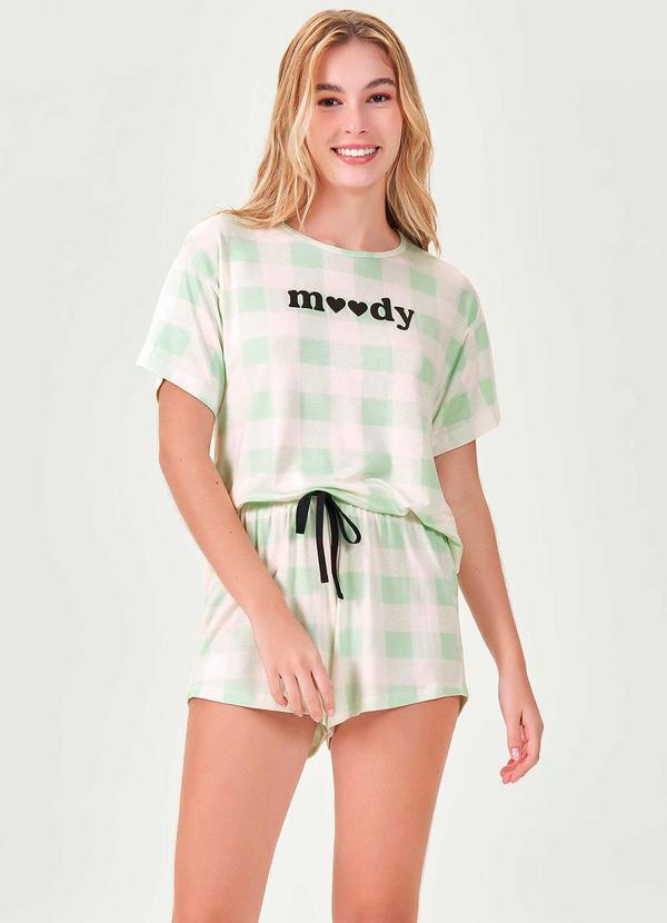 Espaço Pijama - Pijama Curto Feminino Verde