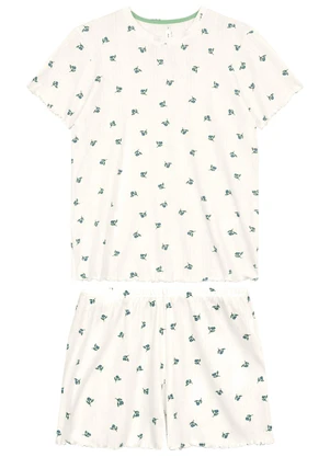 Malwee - Pijama Curto Liberty Verde Claro - MALWEE