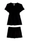 Malwee - Pijama Curto Maternidade Off White - variação: Preto