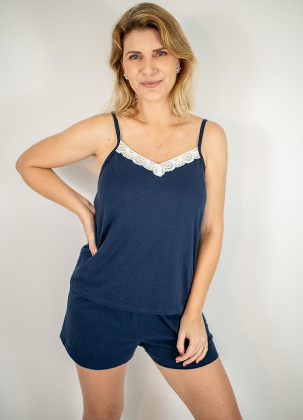 Piante Pijamas - Pijama Feminino Alcinha Rita Azul
