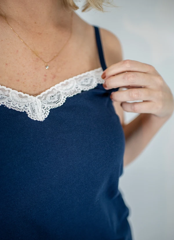 Piante Pijamas - Pijama Feminino Alcinha Rita Azul 5