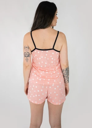 Piante Pijamas - Pijama Feminino Alcinhas Poliviscose Lina Rosa - PIANTE PIJAMAS