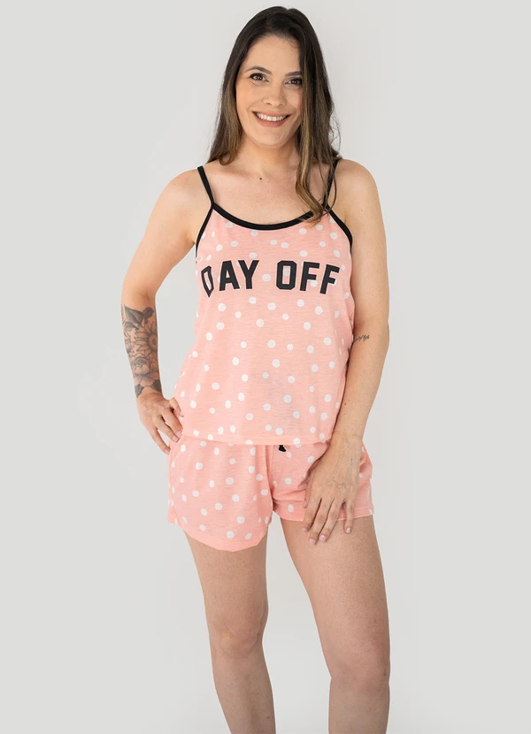 Piante Pijamas - Pijama Feminino Alcinhas Poliviscose Lina Rosa 3