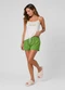 Infinita Cor - Pijama Feminino Blusa de Alça e Short Verde - variação: Rosa