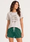 Infinita Cor - Pijama Feminino Blusa e Short Azul - variação: Verde