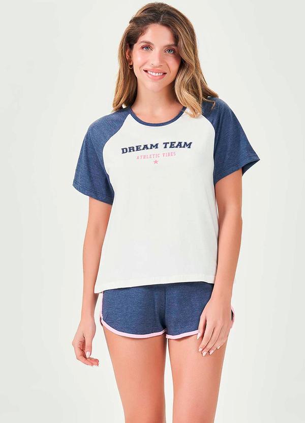 Espaço Pijama - Pijama Feminino Curto Azul