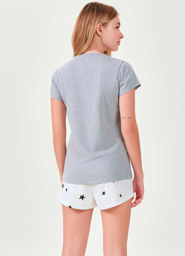 Espaço Pijama - Pijama Feminino Curto Mescla 2