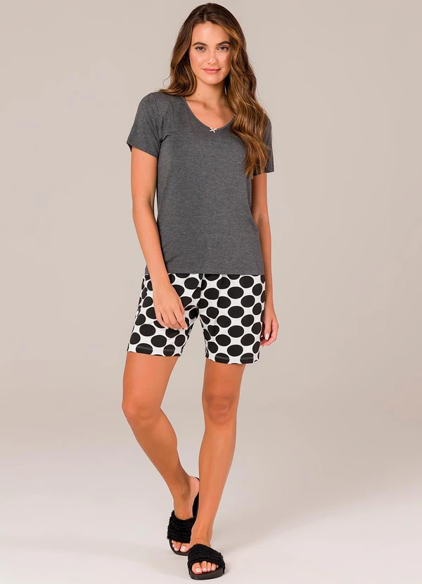 Espaço Pijama - Pijama Feminino Curto Preto 3