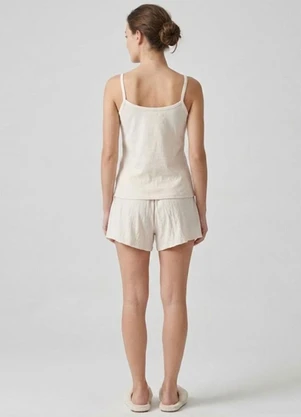 Select - Pijama Feminino de Alças Bege - SELECT