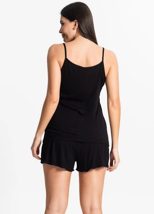 Select - Pijama Feminino de Alças Preto - SELECT