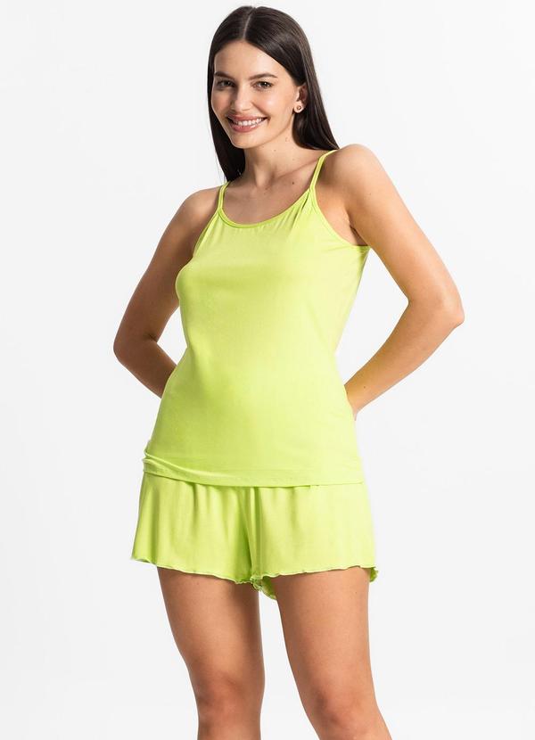 Select - Pijama Feminino de Alças Verde