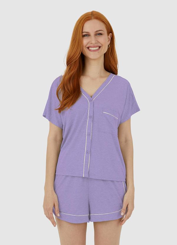 Malwee - Pijama Feminino em Malha Essence Roxo 2