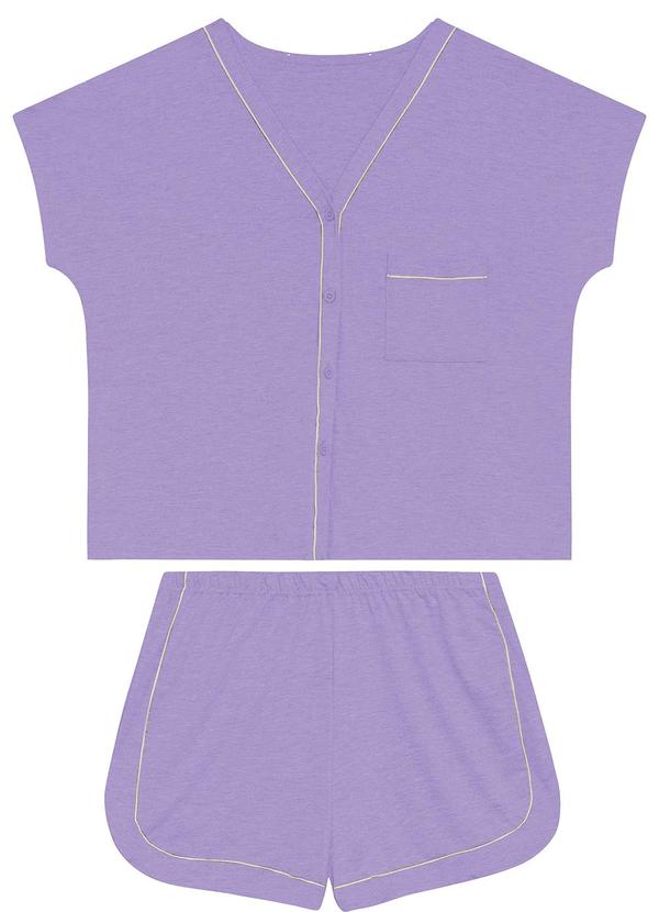 Malwee - Pijama Feminino em Malha Essence Roxo 4