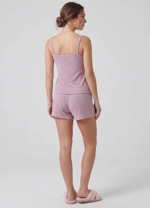 Select - Pijama Feminino em Viscotorcion de Alças Rosa - SELECT