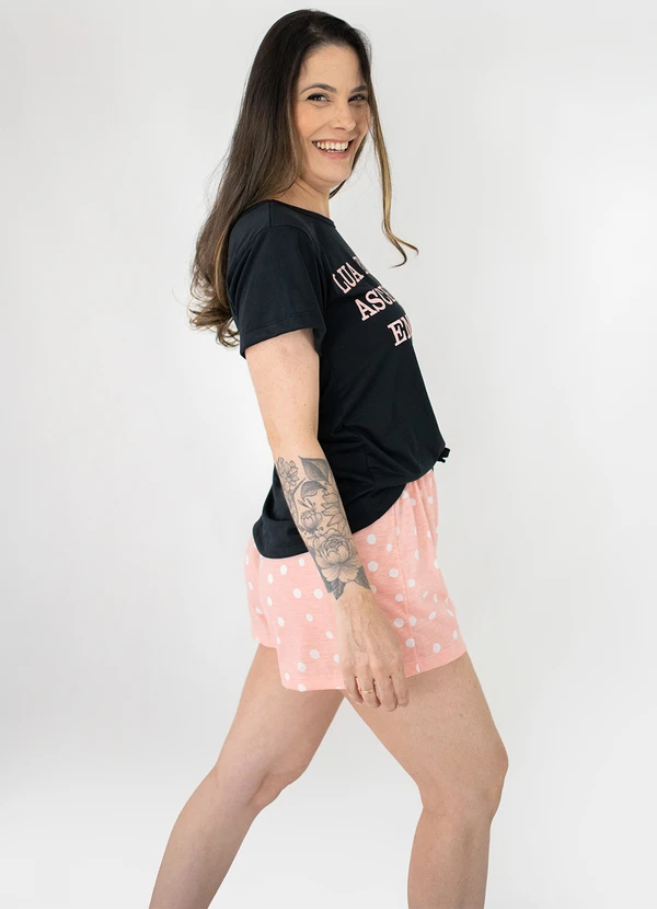 Piante Pijamas - Pijama Feminino Poliviscose Adeli Preto 3
