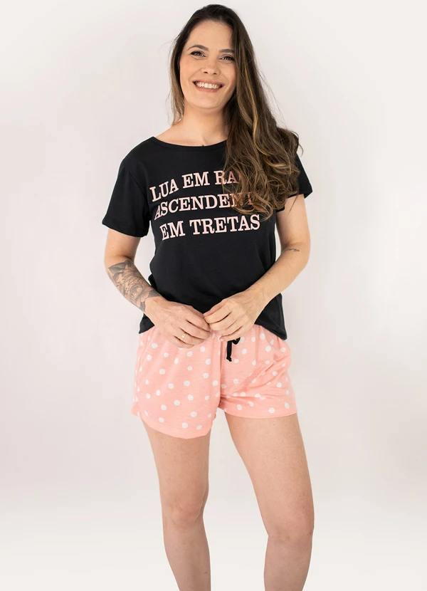 Piante Pijamas - Pijama Feminino Poliviscose Adeli Preto 4